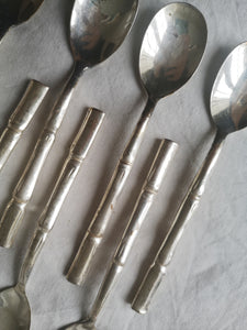 Cucchiaini metallo bambù