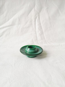 Porta candela vetro verde