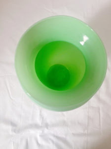 Vaso vetro verde opalino