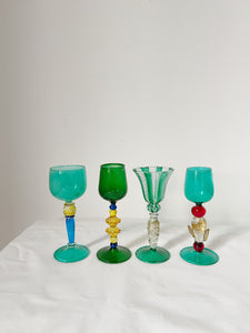 Bicchieri amaro vetro Murano